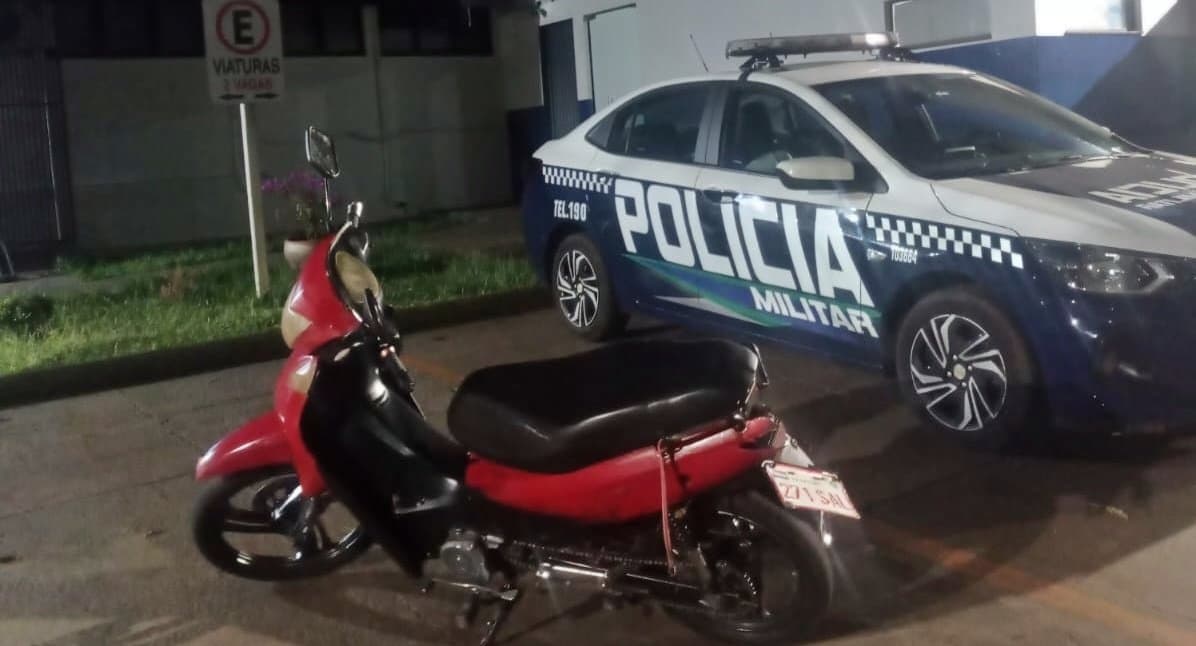 Sem CNH, motociclista de 21 anos é preso após tentativa de fuga e direção perigosa em Maracaju