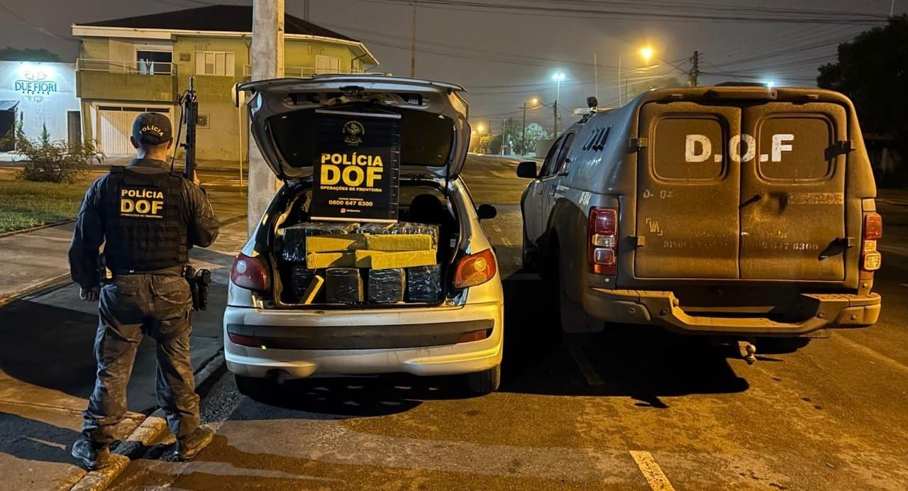 Policiais do DOF apreendem 301 Kg de  maconha em Sidrolândia