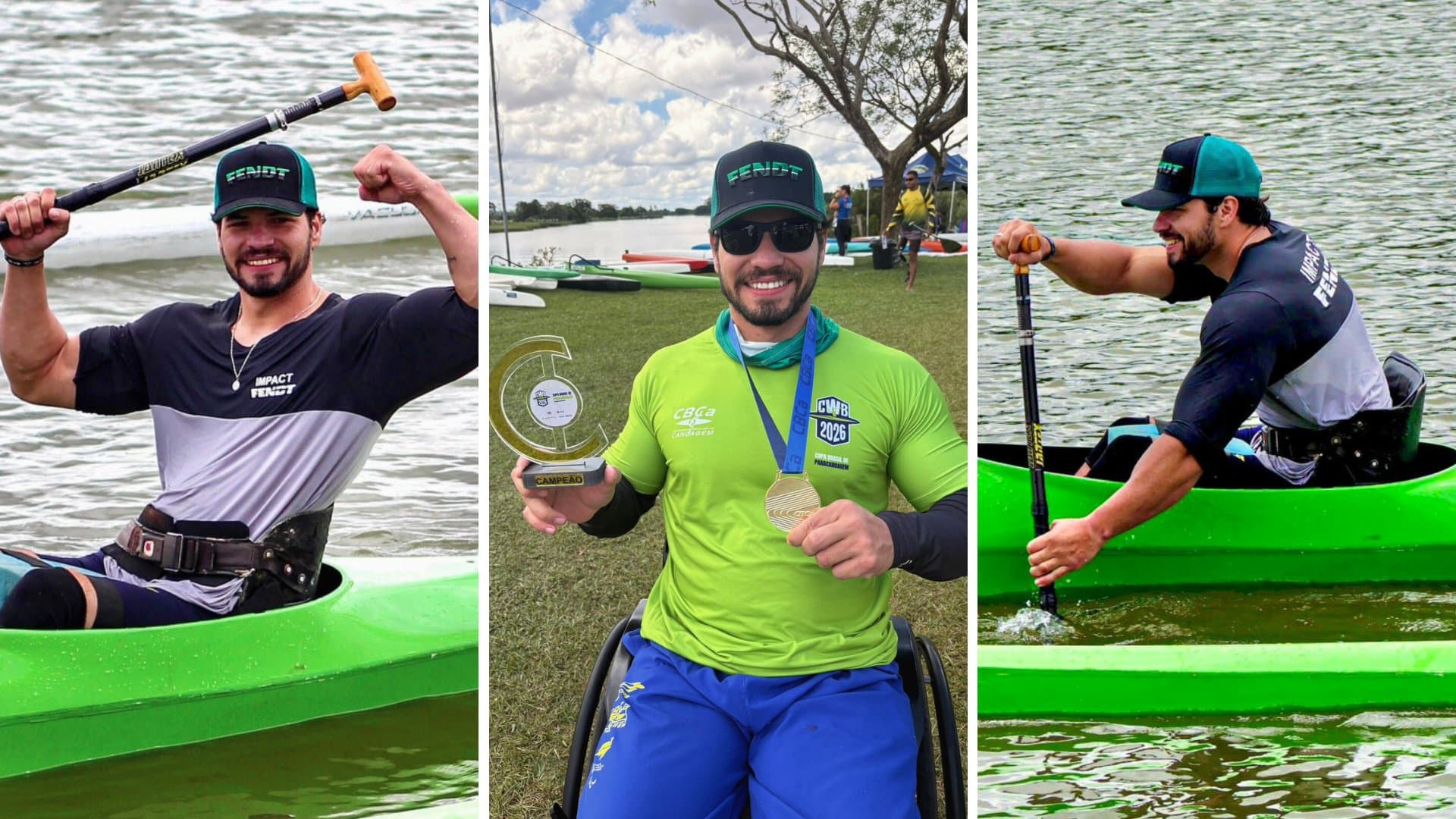 Representando MS, atleta de Sidrolândia conquista título nacional na paracanoagem e garante vaga em mundial na Polônia