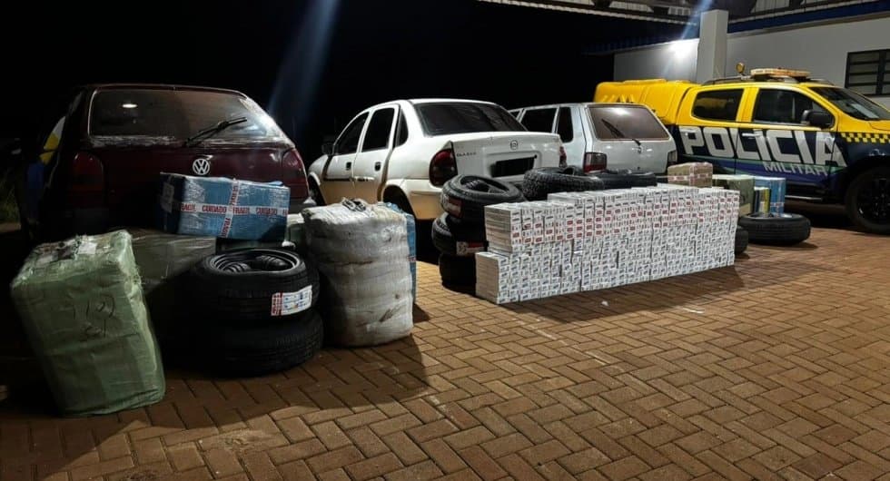 Durante fiscalização, Polícia Militar Rodoviária apreende mercadorias irregulares avaliadas em R$ 122 mil