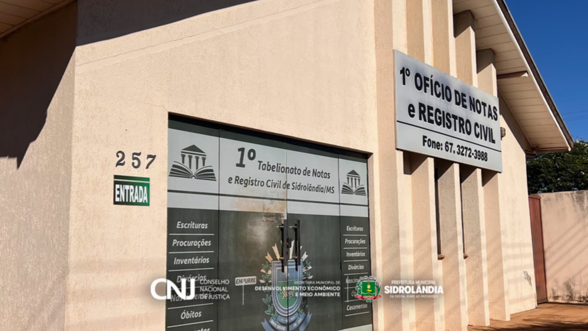 Sidrolândia recebe mutirão “Registre-se” com serviços gratuitos de documentação para a população
