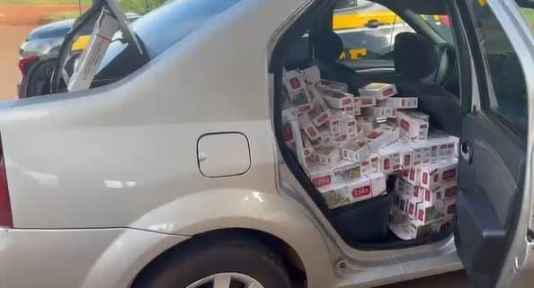 PRF apreende carga de eletrônicos e cigarros após perseguição em Sidrolândia
