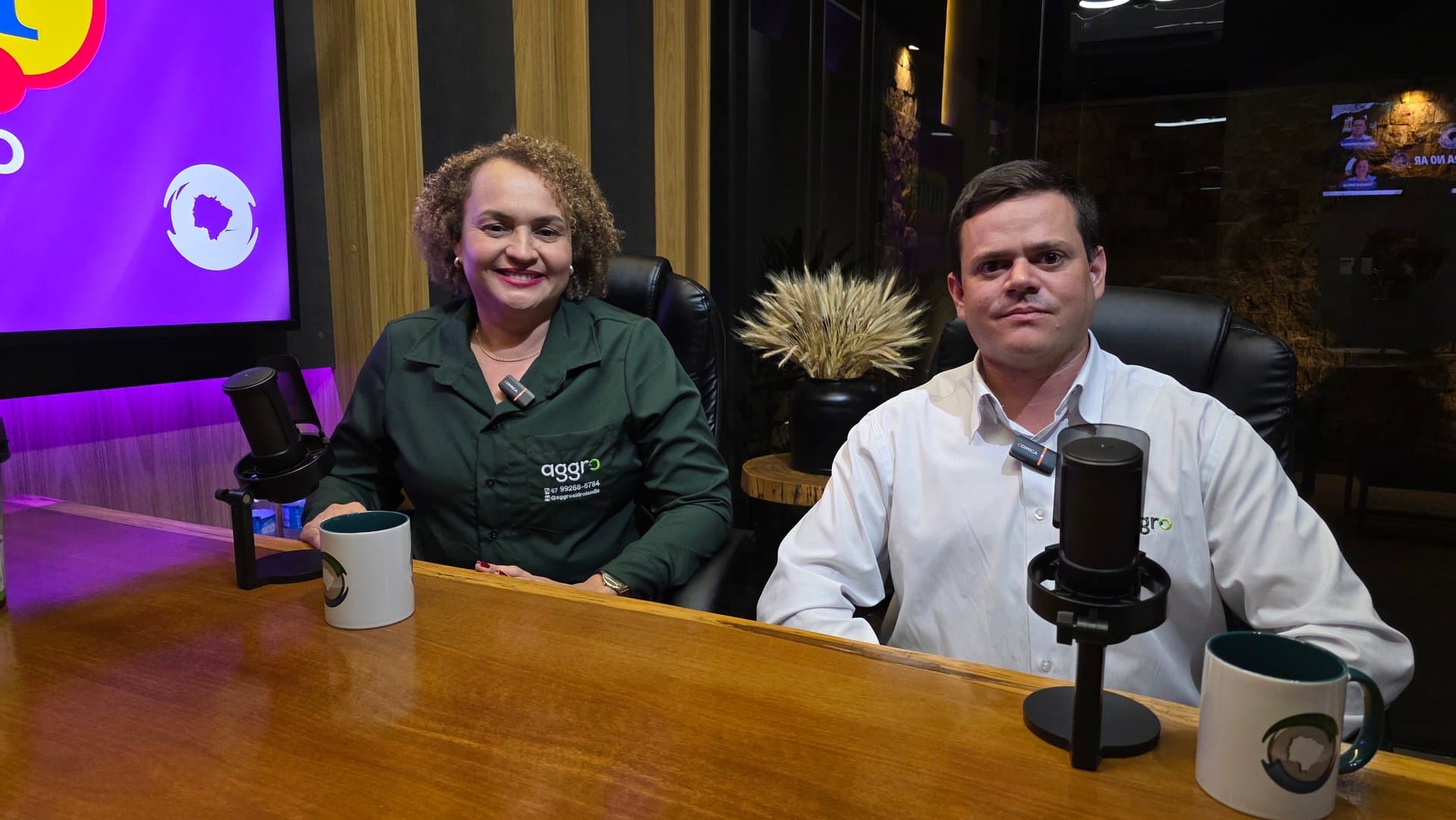 Em podcast, Fernanda e Arderson detalham chegada da Aggro em Sidrolândia e atendimento a produtores de todo MS