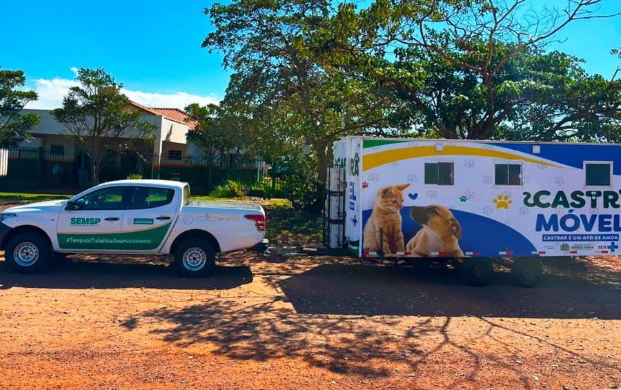 Castramóvel realiza atendimentos veterinários na Agrovila Capão Seco com 100 vagas disponíveis para castração