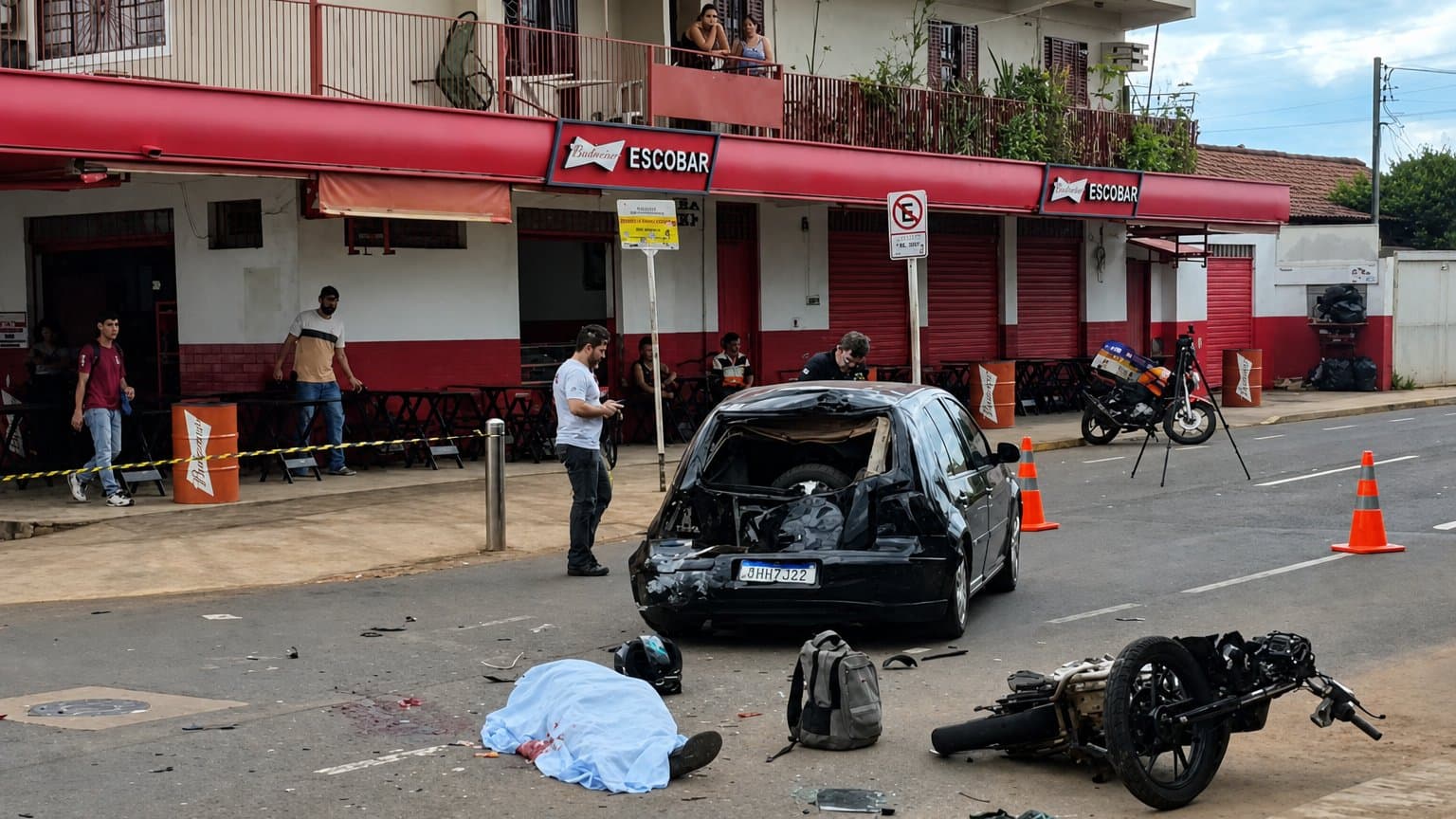 Alcoolizado e sem CNH, motorista tentava conversão de ré e provocou acidente que matou motociclista