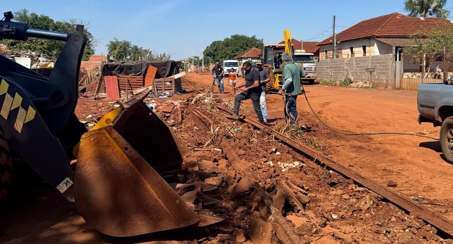Retirada de trilhos será ampliada para todo o perímetro urbano de Sidrolândia