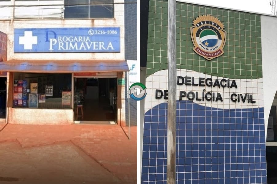 Ladrões armados com faca assaltam farmácia em plena luz do dia em Sidrolândia