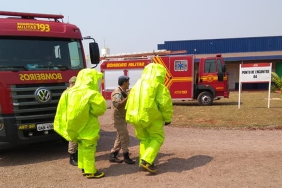 Em Sidrolândia, vazamento de amônia na JBS mobiliza Corpo de Bombeiros e Samu