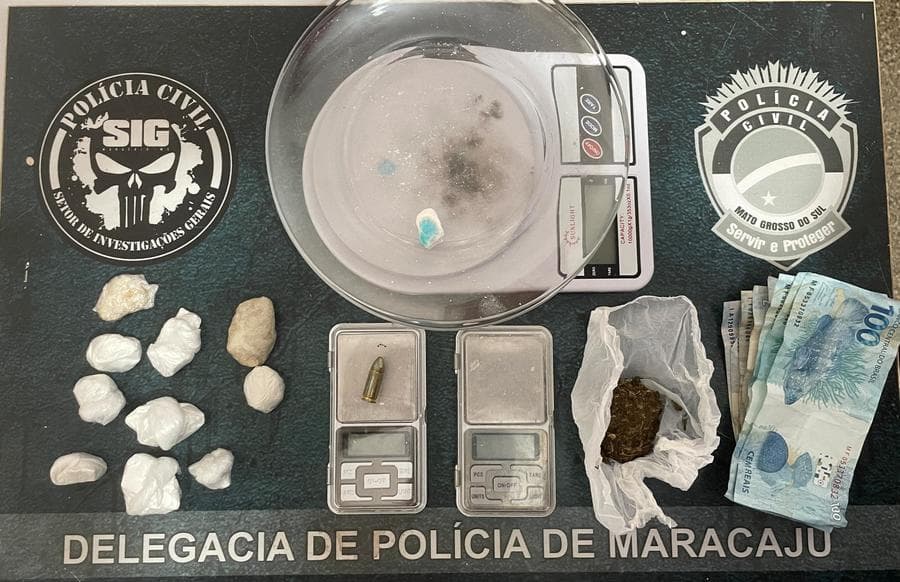 Dois traficantes são presos durante operação da Polícia Civil em Maracaju