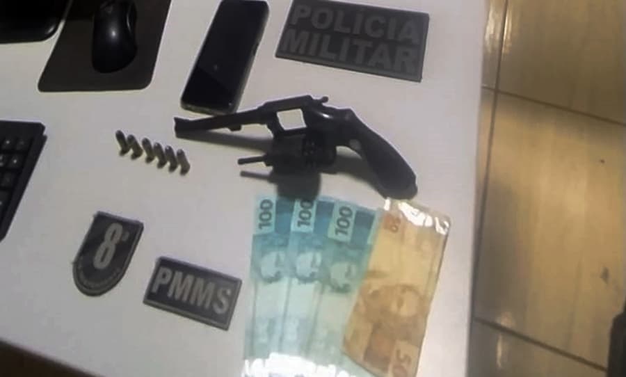 Polícia Militar de Sidrolândia prende autor que disparou três vezes contra homem em Maracaju