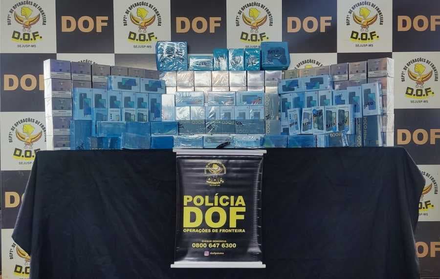 Mais de R$ 200 mil reais em produtos ilegais são apreendidos pelo DOF em Maracaju