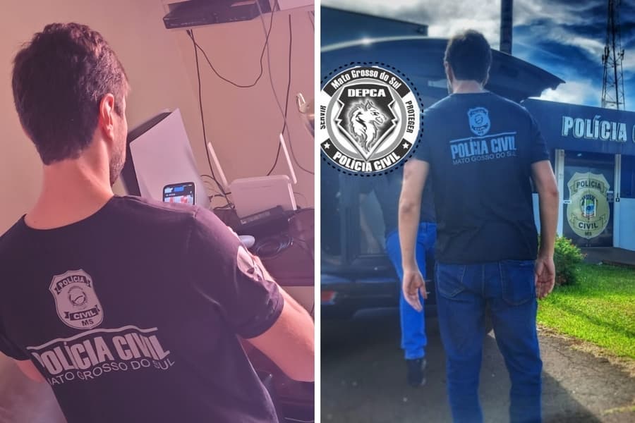 Polícia Civil prende homem de 29 anos com arquivos de pornografia infantil em Maracaju