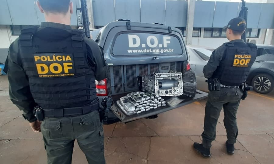 Policiais do DOF apreendem carga de droga avaliada em R$ 800 mil reais em Maracaju