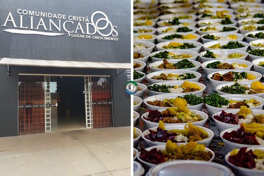 Igreja Aliançados distribuirá 300 marmitas durante ação social com vários serviços gratuitos neste domingo