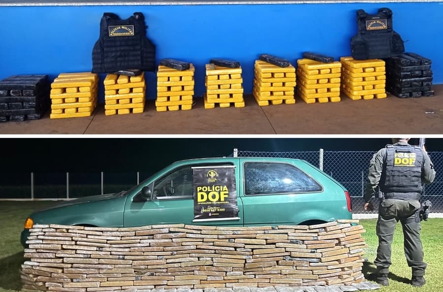 Traficantes são presos com mais de 370kg de drogas pela PMR e DOF em Maracaju