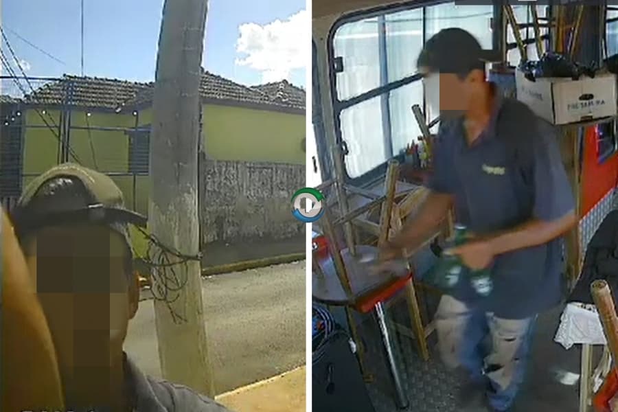 Ladrão é preso em flagrante depois de invadir Food Truck e ser flagrado por câmeras de segurança