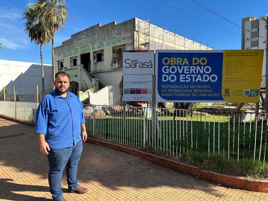 Robert fiscaliza obras de revitalização do Museu Ana Thereza e propõe instalação de tecnologias