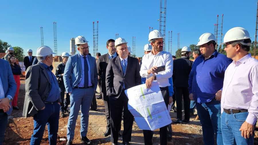 Presidente do TJMS vistoria construção do novo Fórum de Maracaju que recebeu investimento de R$ 8 milhões