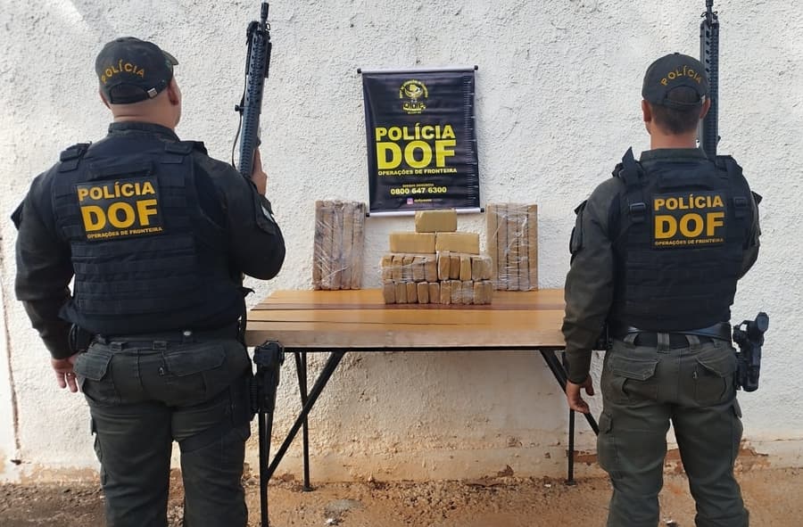 DOF apreende mais de 30Kg de maconha dentro de ônibus em Maracaju