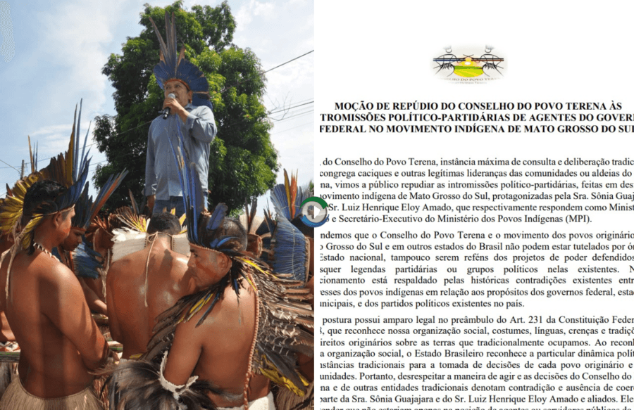 Conselho do Povo Terena emite nota de repúdio por intromissões político-partidárias de agentes do governo Federal no movimento indígena de MS