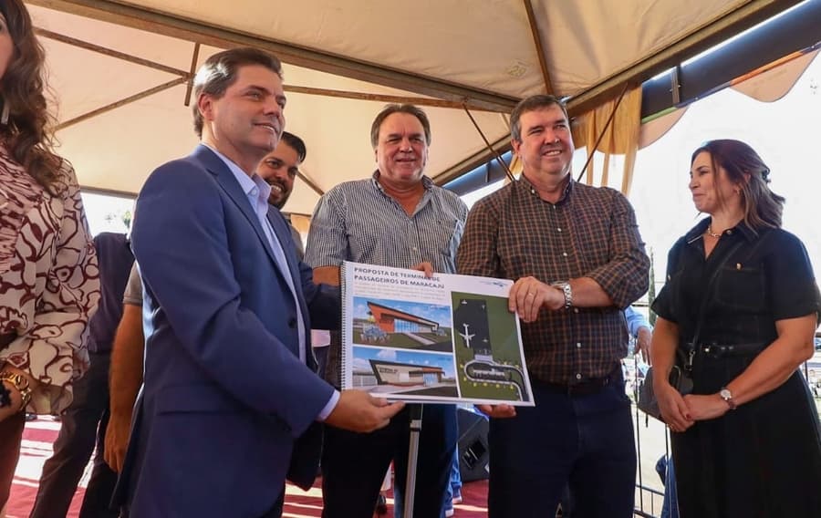 No centenário de Maracaju, Governo anuncia construção do aeroporto e novas obras de infraestrutura