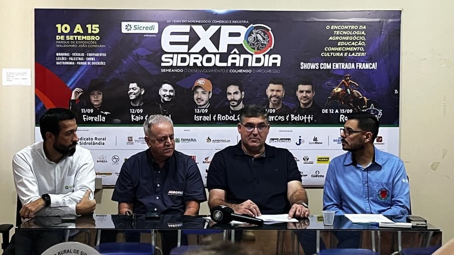 Em coletiva, Sindicato Rural divulga programação completa da 25ª Expo Sidrolândia