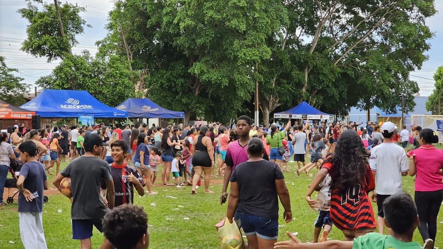 Sucesso: Operação Criança Feliz reuniu mais de 600 pessoas no Campo do Carandazal