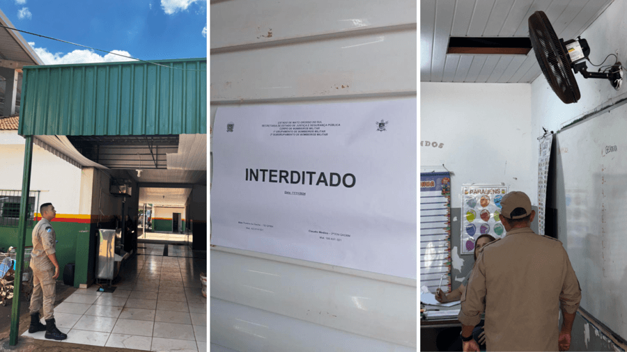 Alunos da Escola Municipal Pedro Aleixo estão sem aula após interdição parcial de sete salas