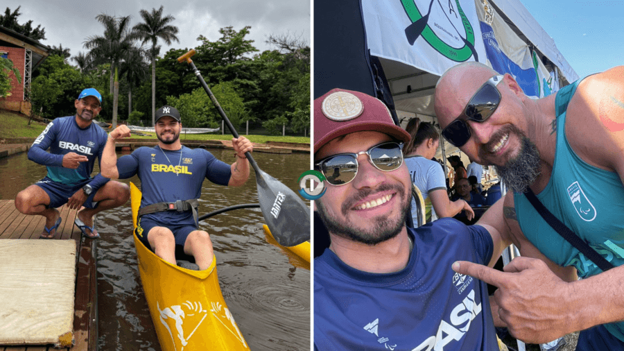 Alan Nantes participa de treinamento com técnico da seleção brasileira de paracanoagem