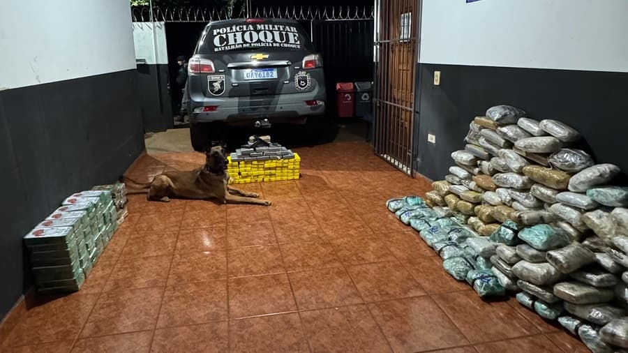 Carga de droga apreendida e avaliada em quase R$ 7 milhões de reais seria entregue em Sidrolândia