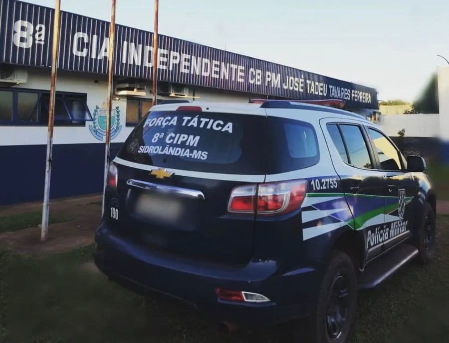 Meliante de 30 anos é preso pela Força Tática de Sidrolândia após invadir igreja