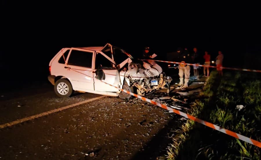 Tragédia: Mulher morre e duas ficam feridas em colisão frontal na BR-060 em Sidrolândia