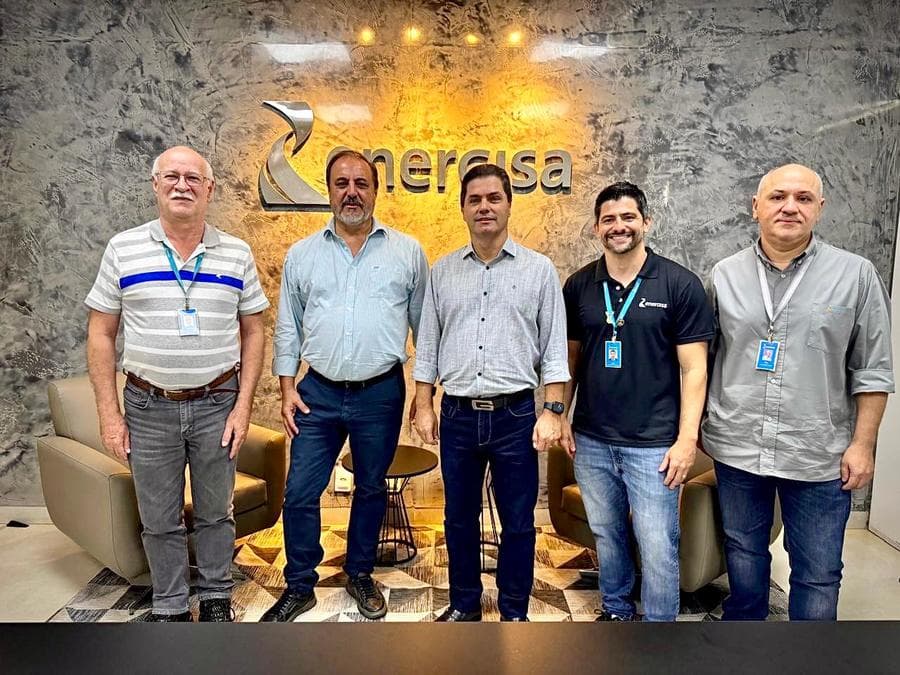 Prefeito de Maracaju cumpre agenda na Capital com representantes da Energisa e Sanesul