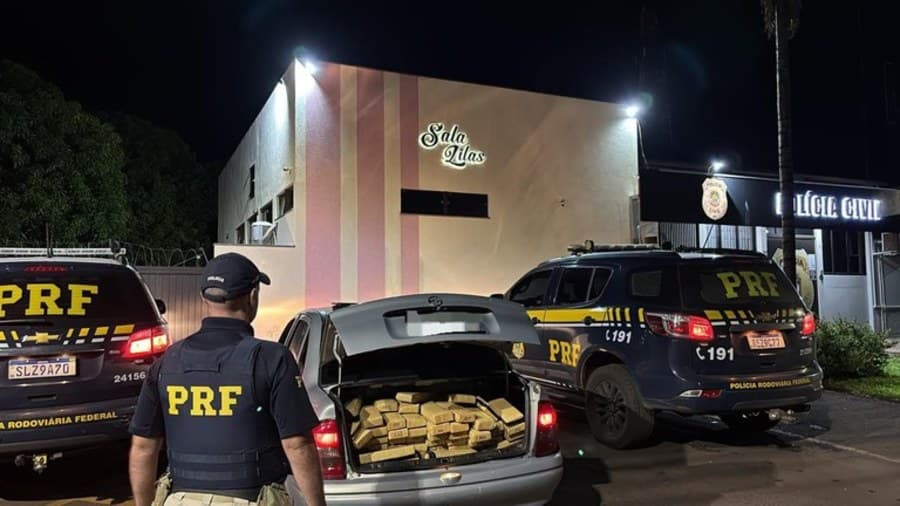 Polícia Rodoviária Federal apreende 396 Kg de maconha em Maracaju