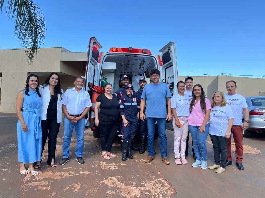 Prefeitura de Sidrolândia realiza entrega de nova ambulância para o SAMU