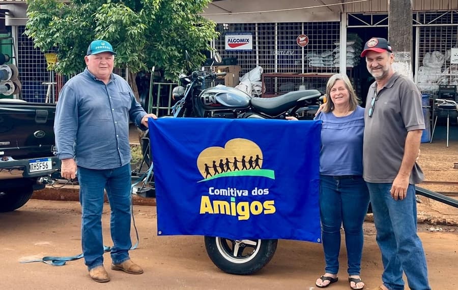 Sortudo: ganhador da rifa da Comitiva dos Amigos comprou apenas 2 números e levou moto zero km