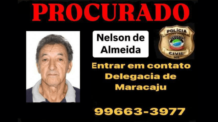 Polícia Civil divulga foto de foragido por matar empresário de Maracaju e pede ajuda da comunidade