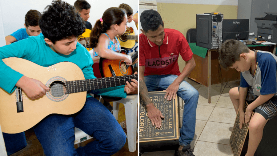 Com apoio da Cutrale, projeto oferece oficinas musicais gratuitas para jovens em Sidrolândia
