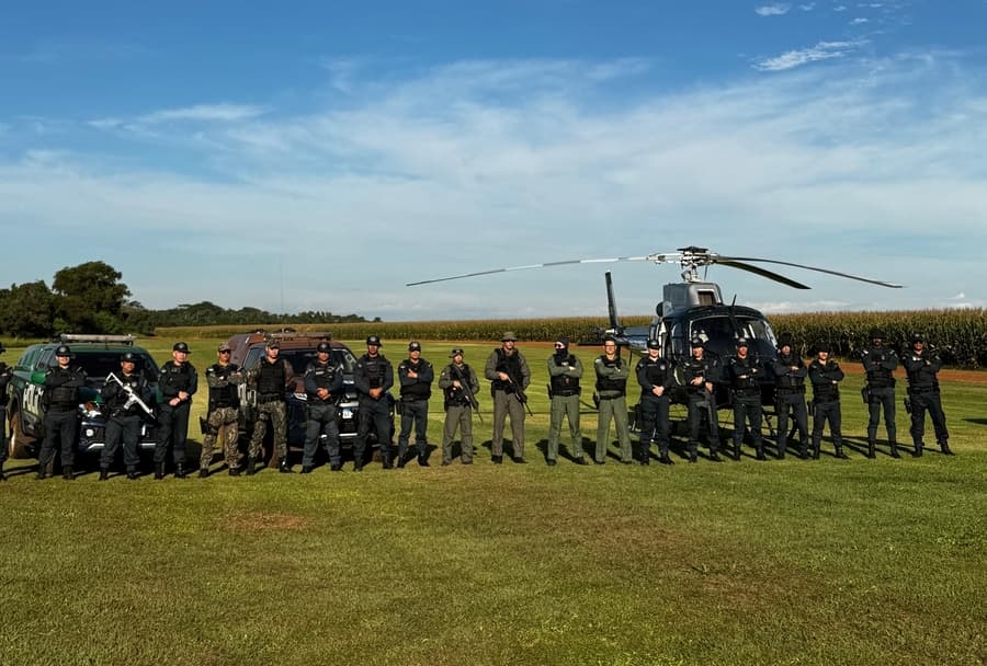 Seis indivíduos presos e 30 cabeças de gado foram recuperadas durante Operação Falcão da Polícia Militar