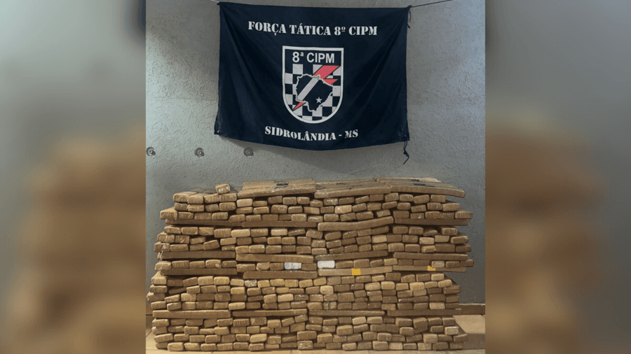 Força Tática apreende mais de 430 kg de maconha em residência de Sidrolândia