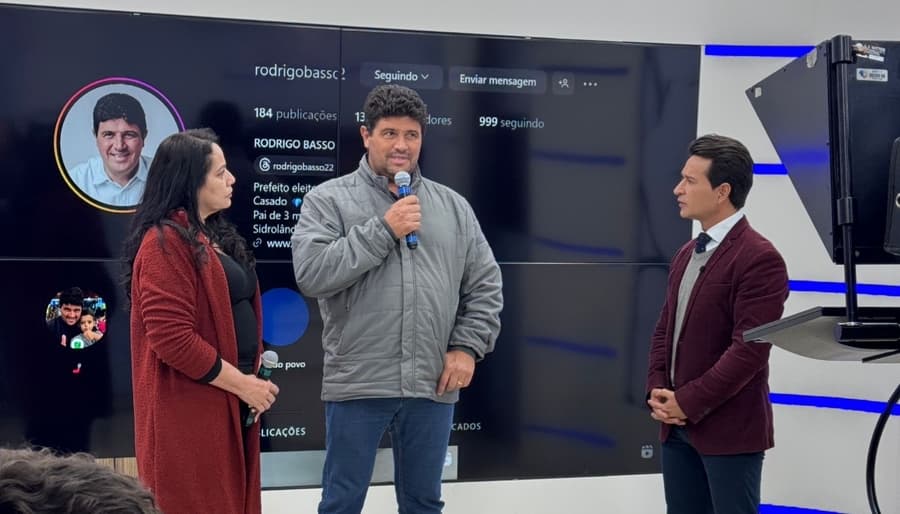 Prefeito Rodrigo Basso participa do programa "O Povo na TV" com Tata Marques e fala sobre saúde em Sidrolândia