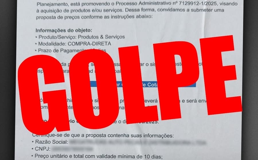 Prefeitura de Maracaju alerta empresários sobre tentativa de golpe com falsas solicitações de cotação