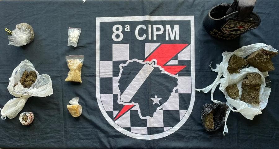 PM de Sidrolândia captura evadido do sistema prisional com cocaína, maconha, crack e skunk