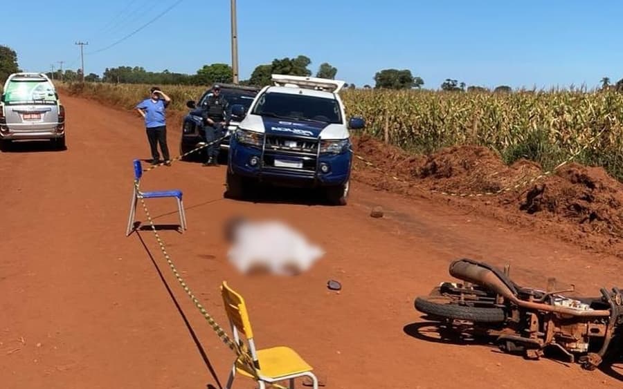 Homem de 38 anos é encontrado morto ao lado de motocicleta em assentamento de Sidrolândia