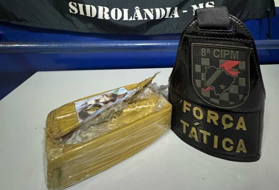 Força Tática prende homem com mais de 1kg de pasta base de cocaína na BR-060, em Sidrolândia