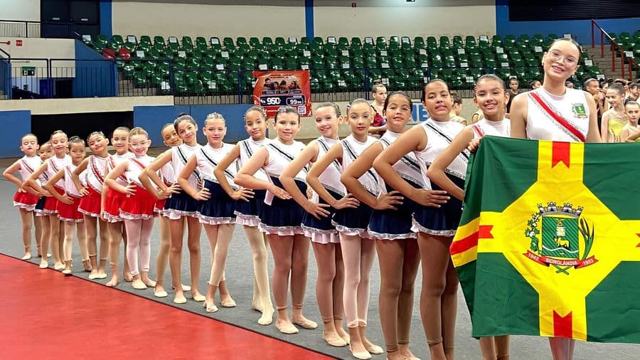 Pela primeira vez, Sidrolândia participa da Copa de Inverno de Ginástica Rítmica com escolinha municipal