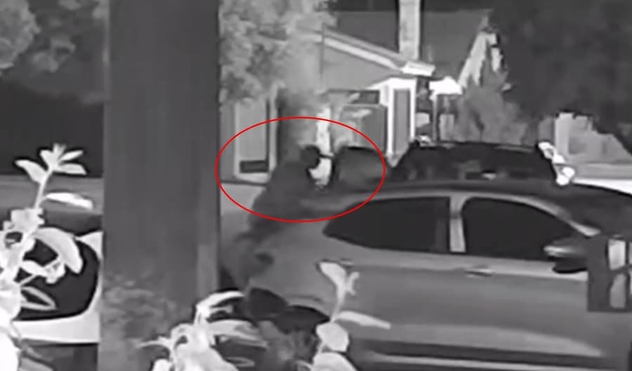 Câmera de segurança flagra ladrão furtando bolsa em veículo no centro de Sidrolândia