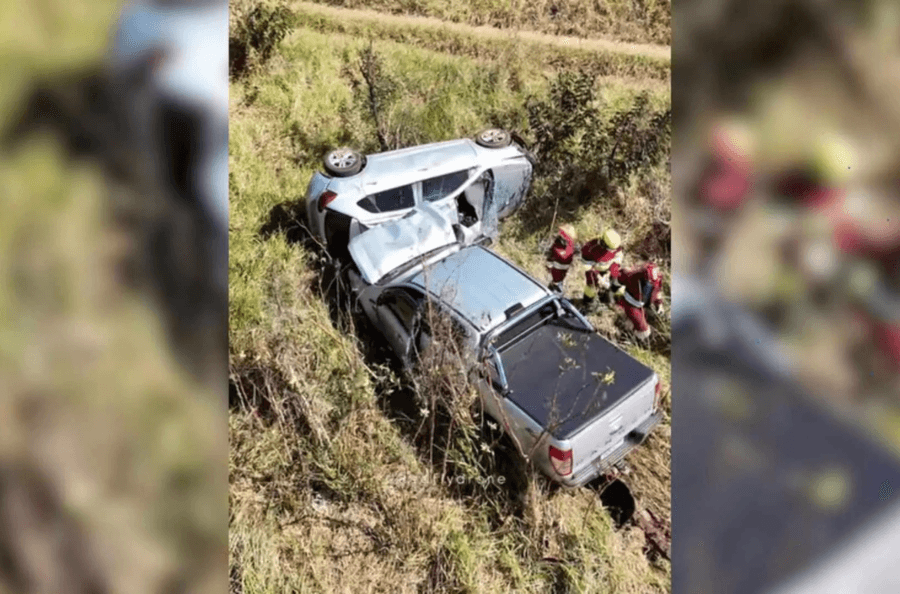 Acidente grave entre carro e caminhonete deixa um morto e um ferido na BR-163