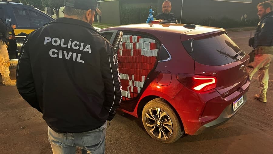 Após perseguição no centro de Sidrolândia, DENAR e PRF prendem traficante com 1.627 Kg de maconha