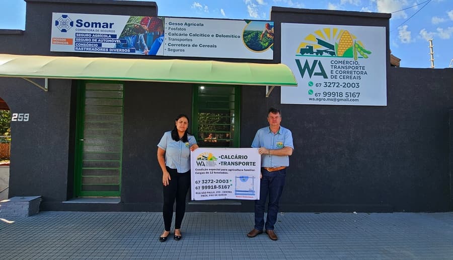 WA Comércio garante venda de calcário para agricultores familiares com entrega gratuita pela SEMAA